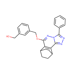 OCc1cccc(COc2nn3c(-c4ccccc4)nnc3c3c2C2CCC3CC2)c1 ZINC000013610341