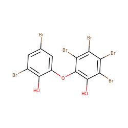 Oc1c(Br)cc(Br)cc1Oc1c(O)c(Br)c(Br)c(Br)c1Br ZINC000027558934