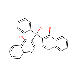 Oc1c(C(O)(c2ccccc2)c2ccc3ccccc3c2O)ccc2ccccc12 ZINC000003953857