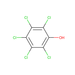 Oc1c(Cl)c(Cl)c(Cl)c(Cl)c1Cl ZINC000001529471