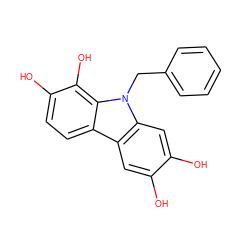 Oc1cc2c3ccc(O)c(O)c3n(Cc3ccccc3)c2cc1O ZINC000001916187