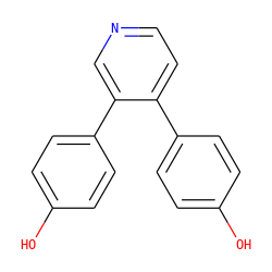 Oc1ccc(-c2ccncc2-c2ccc(O)cc2)cc1 ZINC000473087539