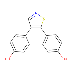 Oc1ccc(-c2cnsc2-c2ccc(O)cc2)cc1 ZINC000040952124