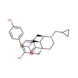 Oc1ccc(CN2CC[C@]34CCN(CC5CC5)[C@H](Cc5ccc(O)cc53)[C@@H]4C2)cc1 ZINC000150126643