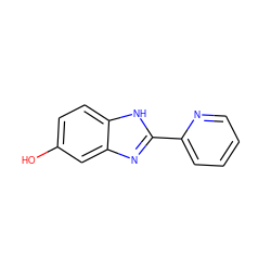 Oc1ccc2[nH]c(-c3ccccn3)nc2c1 ZINC000006814008