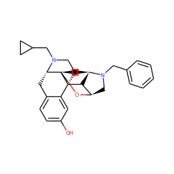 Oc1ccc2c(c1)[C@@]13CCN(CC4CC4)[C@@H](C2)[C@@]12CC[C@@H]1[C@H]3[C@@H](CN1Cc1ccccc1)O2 ZINC001772639622