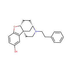 Oc1ccc2c(c1)[C@@]13CCN(CCc4ccccc4)[C@@H](CC[C@H]1O2)C3 ZINC000040379952