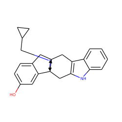 Oc1ccc2c(c1)[C@]13CCN(CC4CC4)C[C@@]1(C2)Cc1c([nH]c2ccccc12)C3 ZINC000062179072