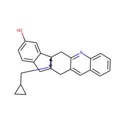 Oc1ccc2c(c1)[C@]13CCN(CC4CC4)C[C@@]1(C2)Cc1cc2ccccc2nc1C3 ZINC000169350119