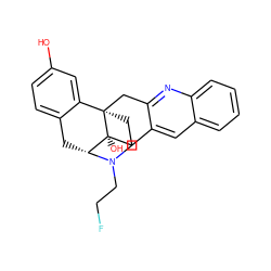 Oc1ccc2c(c1)[C@]13CCN(CCF)[C@H](C2)[C@]1(O)Cc1cc2ccccc2nc1C3 ZINC000103255073