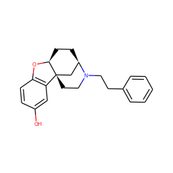 Oc1ccc2c(c1)[C@]13CCN(CCc4ccccc4)[C@H](CC[C@@H]1O2)C3 ZINC000072177322