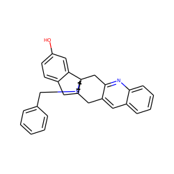 Oc1ccc2c(c1)[C@]13CCN(Cc4ccccc4)C[C@@]1(C2)Cc1cc2ccccc2nc1C3 ZINC000169350121