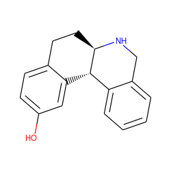 Oc1ccc2c(c1)[C@H]1c3ccccc3CN[C@@H]1CC2 ZINC000026979381