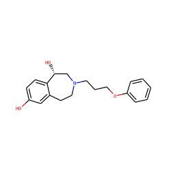 Oc1ccc2c(c1)CCN(CCCOc1ccccc1)C[C@H]2O ZINC000064560872