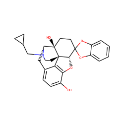 Oc1ccc2c3c1O[C@H]1C4(CC[C@@]5(O)[C@@H](C2)N(CC2CC2)CC[C@]315)Oc1ccccc1O4 ZINC000013734641