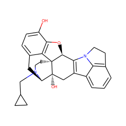 Oc1ccc2c3c1O[C@H]1c4c(c5cccc6c5n4CC6)C[C@@]4(O)[C@@H](C2)N(CC2CC2)CC[C@]314 ZINC000003827348