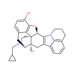 Oc1ccc2c3c1O[C@H]1c4c(c5cccc6c5n4CCC6)C[C@@]4(O)[C@@H](C2)N(CC2CC2)CC[C@]314 ZINC000042835763