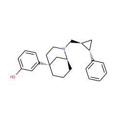 Oc1cccc([C@@]23CCC[C@@H](C2)N(C[C@H]2C[C@@H]2c2ccccc2)CC3)c1 ZINC000066074822