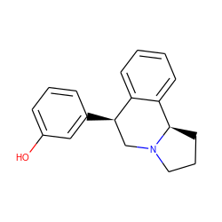 Oc1cccc([C@@H]2CN3CCC[C@@H]3c3ccccc32)c1 ZINC000029234152