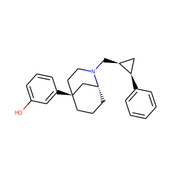 Oc1cccc([C@]23CCC[C@H](C2)N(C[C@H]2C[C@H]2c2ccccc2)CC3)c1 ZINC000066079291