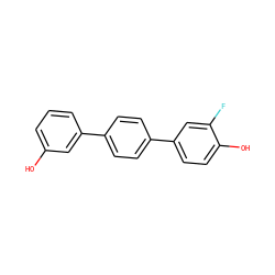 Oc1cccc(-c2ccc(-c3ccc(O)c(F)c3)cc2)c1 ZINC000045254826