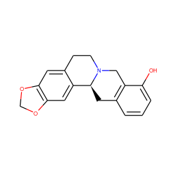 Oc1cccc2c1CN1CCc3cc4c(cc3[C@@H]1C2)OCO4 ZINC000096930035