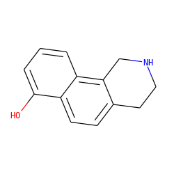 Oc1cccc2c3c(ccc12)CCNC3 ZINC000028712987