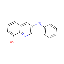 Oc1cccc2cc(Nc3ccccc3)cnc12 ZINC000061942091