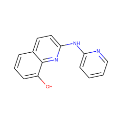 Oc1cccc2ccc(Nc3ccccn3)nc12 ZINC000001233324