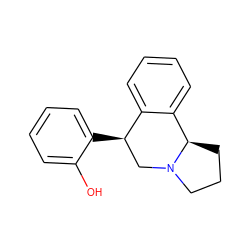 Oc1ccccc1[C@@H]1CN2CCC[C@@H]2c2ccccc21 ZINC000029239793