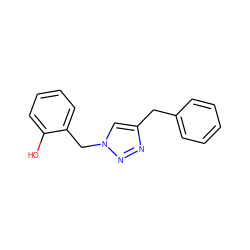 Oc1ccccc1Cn1cc(Cc2ccccc2)nn1 ZINC000040394640