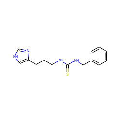 S=C(NCCCc1c[nH]cn1)NCc1ccccc1 ZINC000013741797