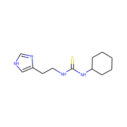 S=C(NCCc1c[nH]cn1)NC1CCCCC1 ZINC000013741789