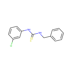 S=C(NCc1ccccc1)Nc1cccc(Cl)c1 ZINC000000346751