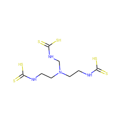 S=C(S)NCCN(CCNC(=S)S)CNC(=S)S ZINC000095587521