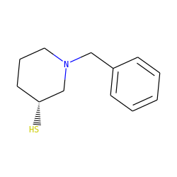 S[C@@H]1CCCN(Cc2ccccc2)C1 ZINC000003954597