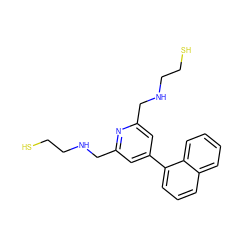 SCCNCc1cc(-c2cccc3ccccc23)cc(CNCCS)n1 ZINC000013489481