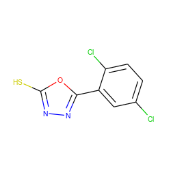 Sc1nnc(-c2cc(Cl)ccc2Cl)o1 ZINC000034937124