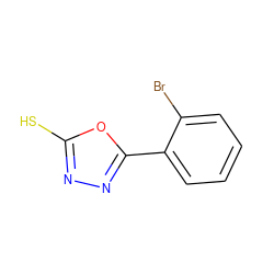 Sc1nnc(-c2ccccc2Br)o1 ZINC000000975406