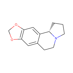 c1c2c(cc3c1OCO3)[C@@H]1CCCN1CC2 ZINC000169309099