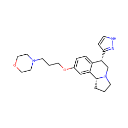 c1cc([C@@H]2CN3CCC[C@@H]3c3cc(OCCCN4CCOCC4)ccc32)n[nH]1 ZINC000028903570