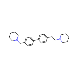 c1cc(-c2ccc(CN3CCCCC3)cc2)ccc1CCN1CCCCC1 ZINC000040861461