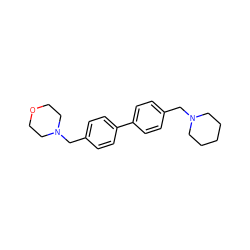 c1cc(-c2ccc(CN3CCOCC3)cc2)ccc1CN1CCCCC1 ZINC000040860099