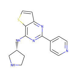 c1cc(-c2nc(N[C@@H]3CCNC3)c3sccc3n2)ccn1 ZINC000223675207