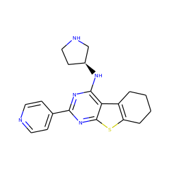 c1cc(-c2nc(N[C@H]3CCNC3)c3c4c(sc3n2)CCCC4)ccn1 ZINC000223659177