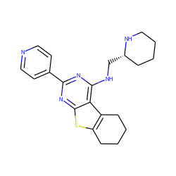 c1cc(-c2nc(NC[C@H]3CCCCN3)c3c4c(sc3n2)CCCC4)ccn1 ZINC000223689043