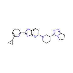 c1cc(-c2nc3nc(N4CCC[C@@H](c5nnc6n5CCC6)C4)ccc3[nH]2)nc(C2CC2)c1 ZINC000221396078