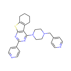 c1cc(CN2CCN(c3nc(-c4ccncc4)nc4sc5c(c34)CCCC5)CC2)ccn1 ZINC000223690999