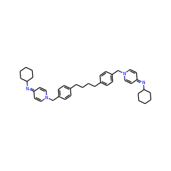 c1cc(Cn2ccc(=NC3CCCCC3)cc2)ccc1CCCCc1ccc(Cn2ccc(=NC3CCCCC3)cc2)cc1 ZINC000169724813