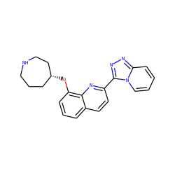 c1cc(O[C@@H]2CCCNCC2)c2nc(-c3nnc4ccccn34)ccc2c1 ZINC000096175006